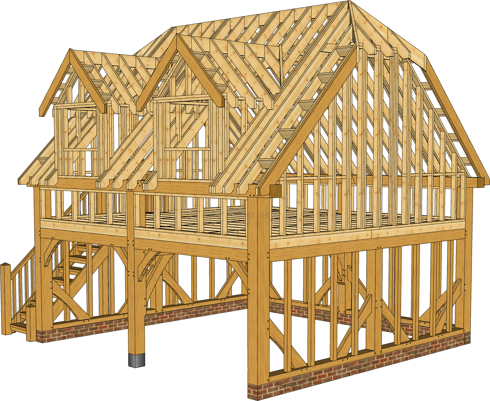 Barn Hip & Lofted Room Above