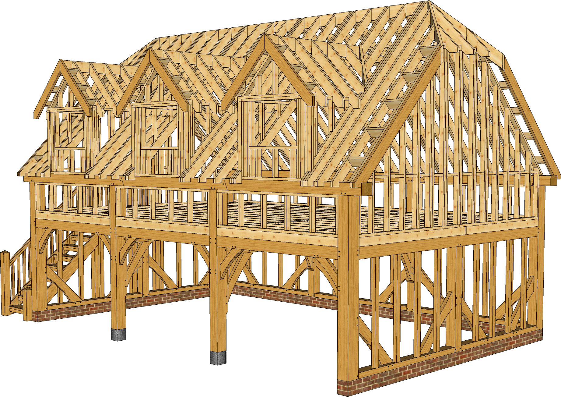 Barn Hip & Lofted Room Above