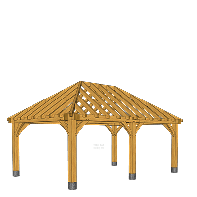 oak gazebo kits cad design